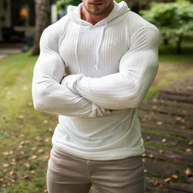 Mens Fashion Winter Hooded Sweater