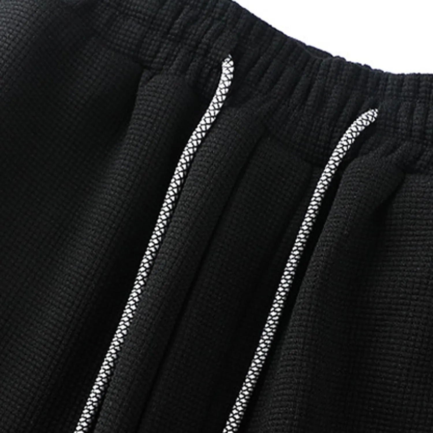 Mens Fleece Sweatpants Baggy Cargo Sweatpants with Pockets Elastic Waist Drawstring Joggers Trousers