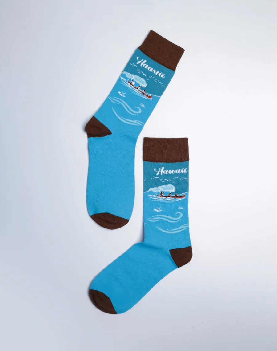 Men's Hawaii Outrigger Crew Socks