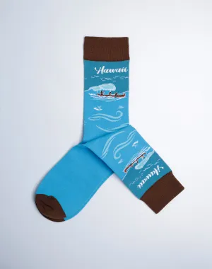 Men's Hawaii Outrigger Crew Socks