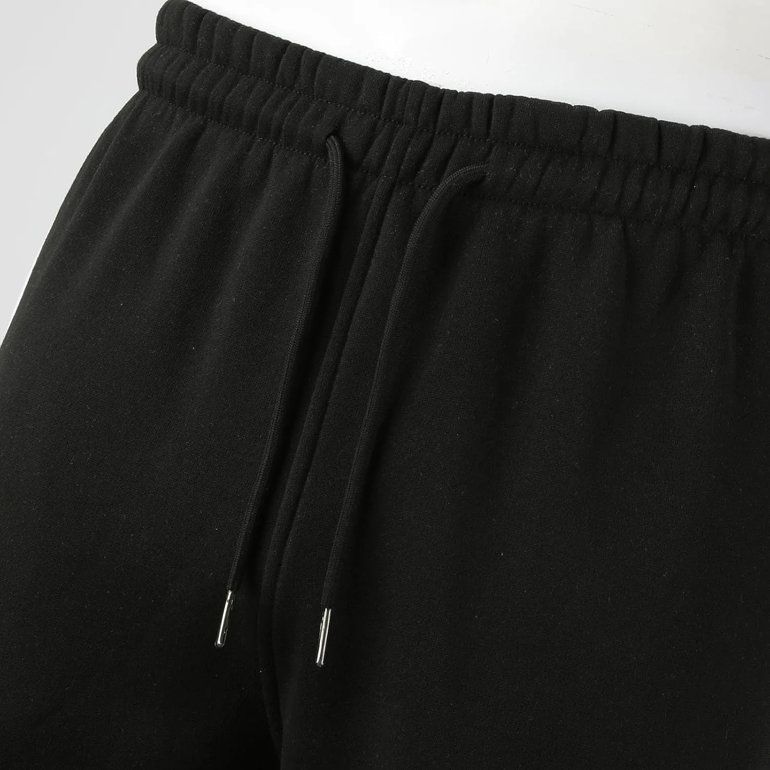 Men's Heavyweight Cargo Cotton Sweatpants Joggers Baggy Elastic Waist Drawstring Trousers with Pockets