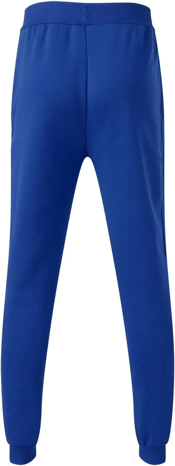 Men's Heavyweight Fleece Cargo Sweatpants Baggy Elastic Waist Drawstring Sweatpants with Pockets Joggers