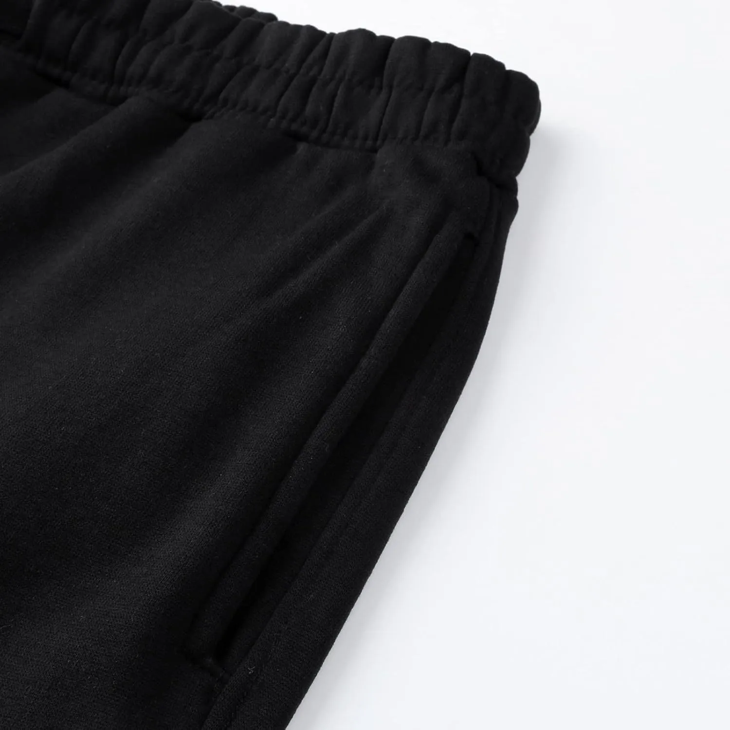 Men's Heavyweight Fleece Cargo Sweatpants Baggy Elastic Waist Drawstring Sweatpants with Pockets Joggers