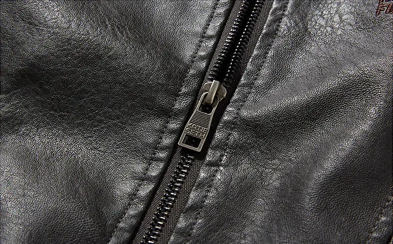 Men's High Quality Slim Leather Bomber Jacket