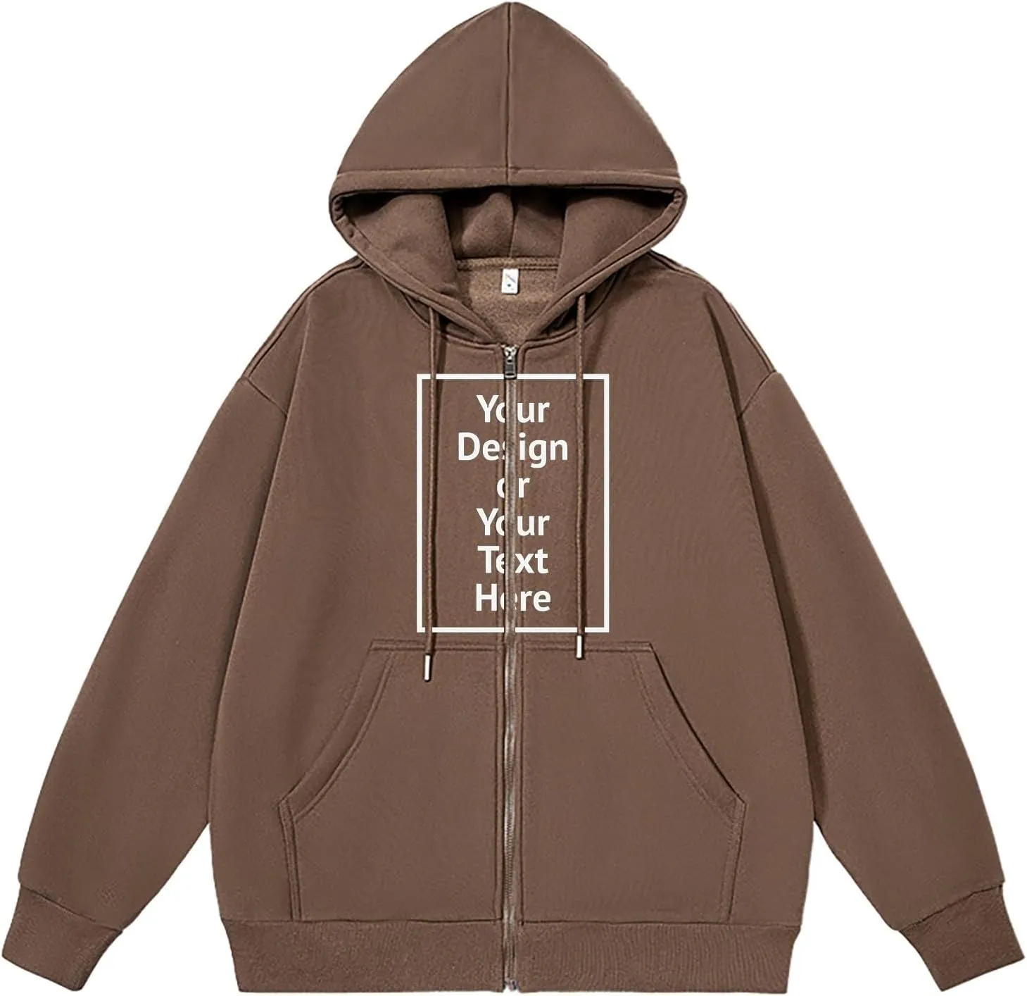 Men'S Hoodie Full Zip Up Sweatshirt With Pockets Oversized And Comfortable Outdoor Jackets For Men,Hooded Sweatshirts