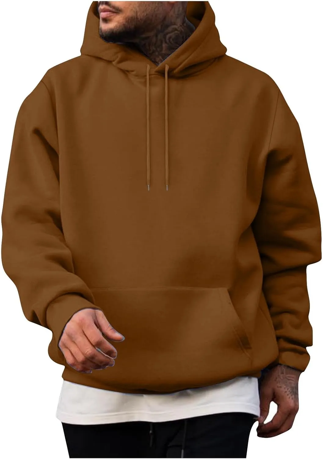 Men's Hoodies Multi Pocket Zip up Hoodie Lightweight Hooded Sweatshirt Fall Winter Jacket Active Sweatshirts