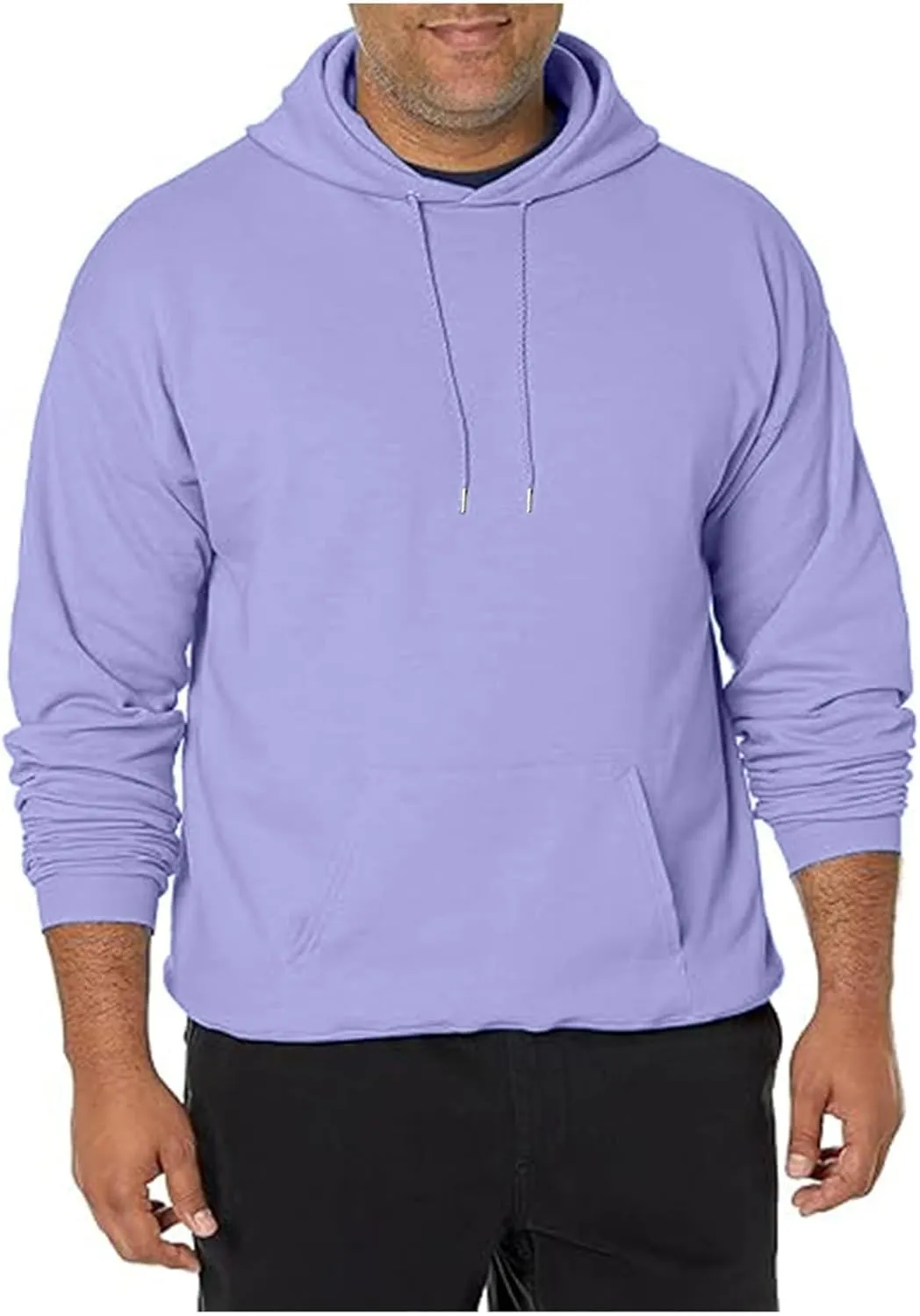 Mens Hoodies Pullover T Shirts for Men Fashion Lightweight Hoodie Sweatshirt Long Sleeve Reguard Fit Shirts Tops