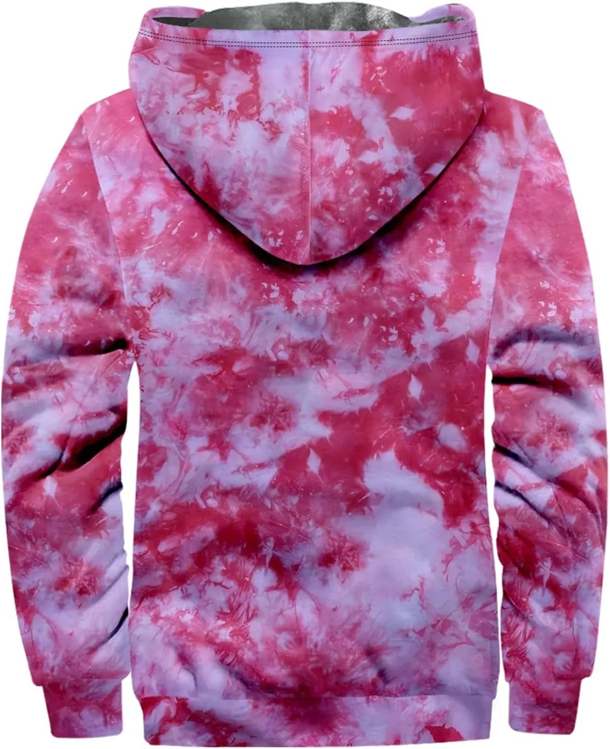 Mens Jacket Hoodies Padded Prints Zip Up Trendy Vintage Graphic Thickened Coats