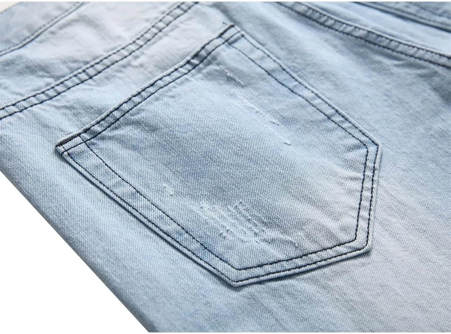 Men's Jeans Comfort Stretch Denim Straight Leg Relaxed Fit Jeans 8 Simple