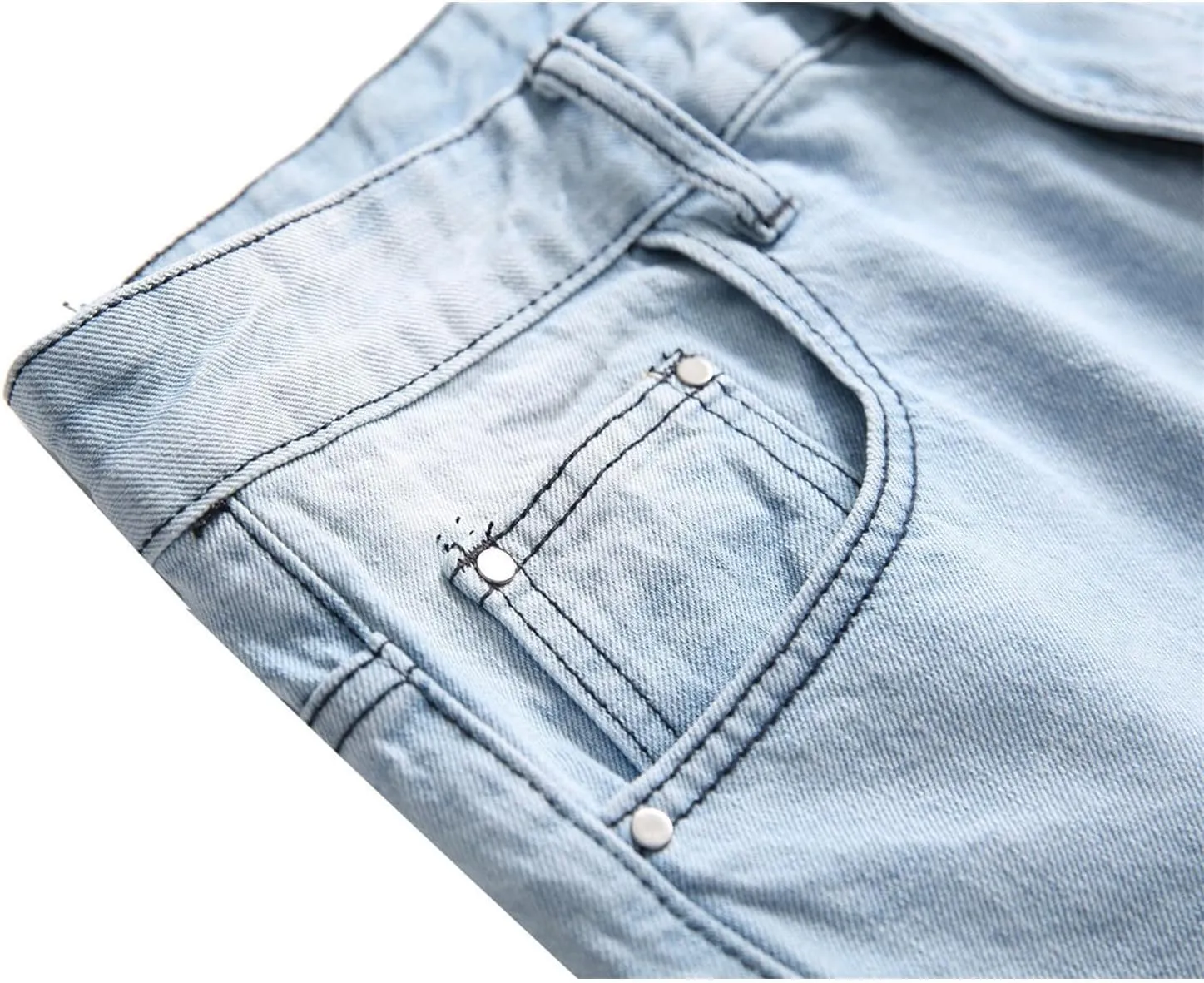 Men's Jeans Comfort Stretch Denim Straight Leg Relaxed Fit Jeans 8 Simple