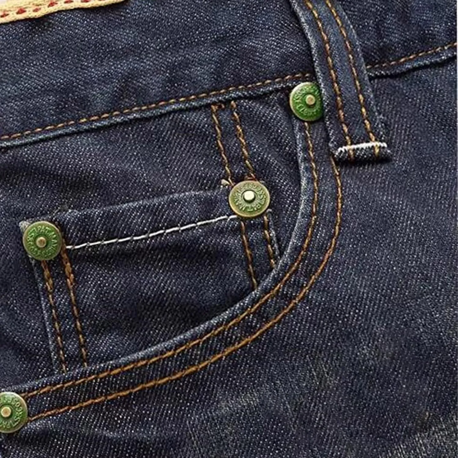 Men's Jeans Comfort Stretch Denim Straight Leg Relaxed Fit Jeans Band
