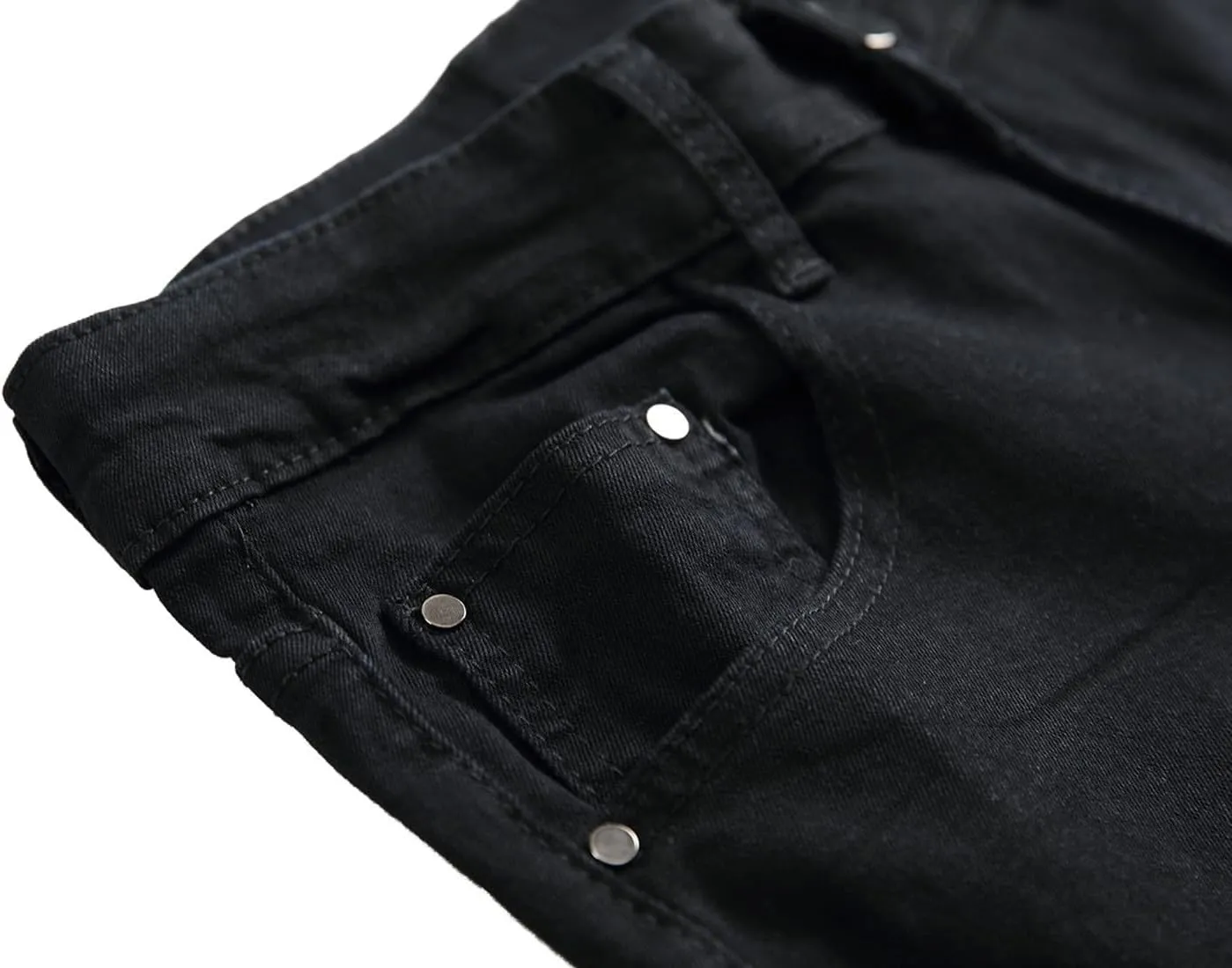 Men's Jeans Comfort Stretch Denim Straight Leg Relaxed Fit Jeans Foam Star