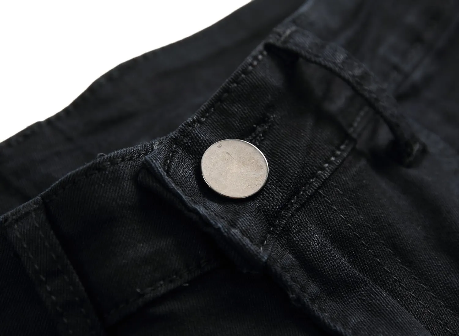 Men's Jeans Comfort Stretch Denim Straight Leg Relaxed Fit Jeans Foam Star