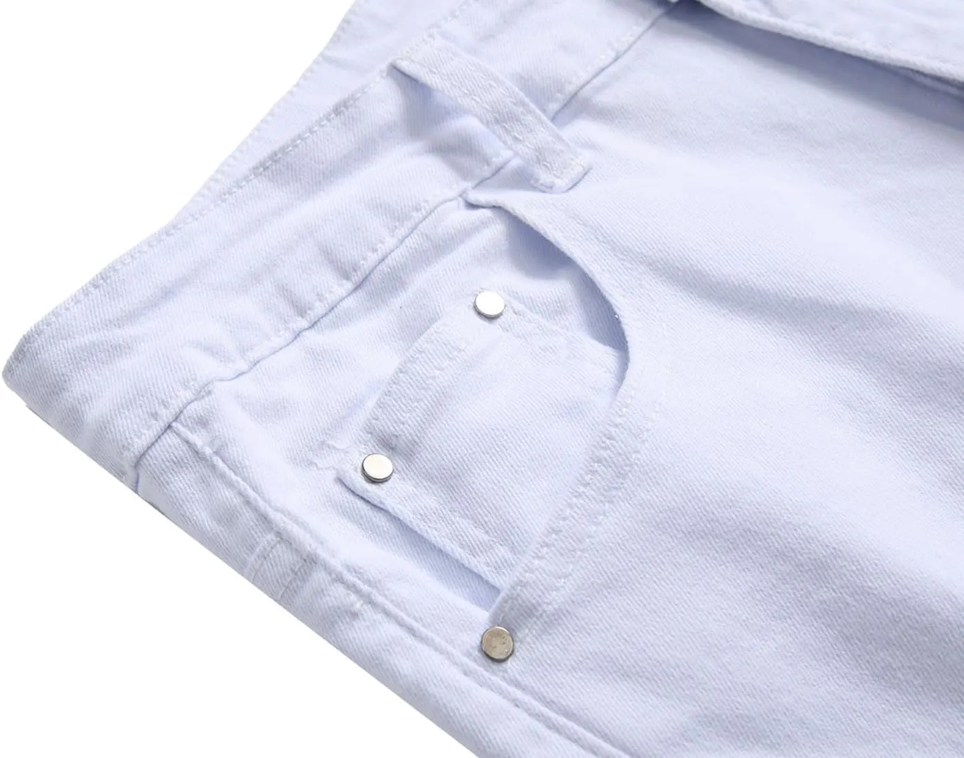 Men's Jeans Comfort Stretch Denim Straight Leg Relaxed Fit Jeans Foam Star
