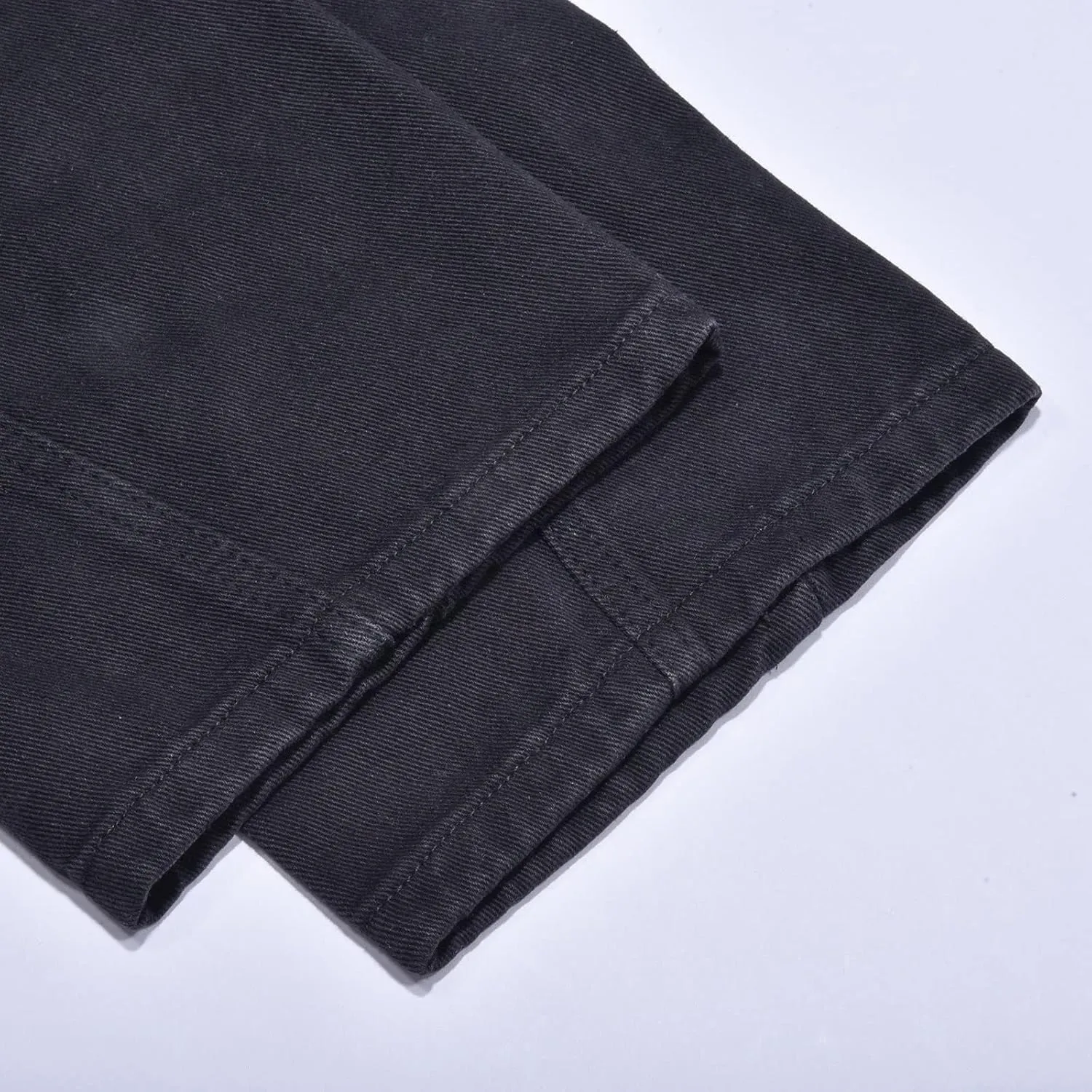 Men's Jeans Comfort Stretch Denim Straight Leg Relaxed Fit Jeans for Men