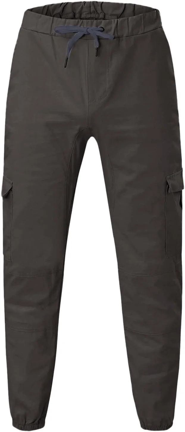 Mens Jeans Pants Relaxed Fit Cuffed Ankle Active Athletic Workout Sweatpants Tapered Sweatpants Casual Fashion Joggers