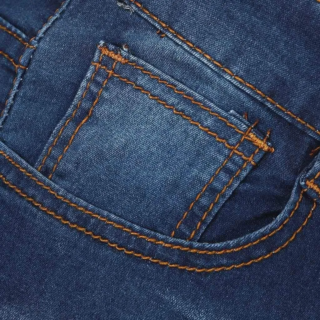 Mens Jeans Relaxed Fit Classic Denim Jeans Comfortable Flexible Pants Relaxed Wide Leg Denim Trousers Streetwear