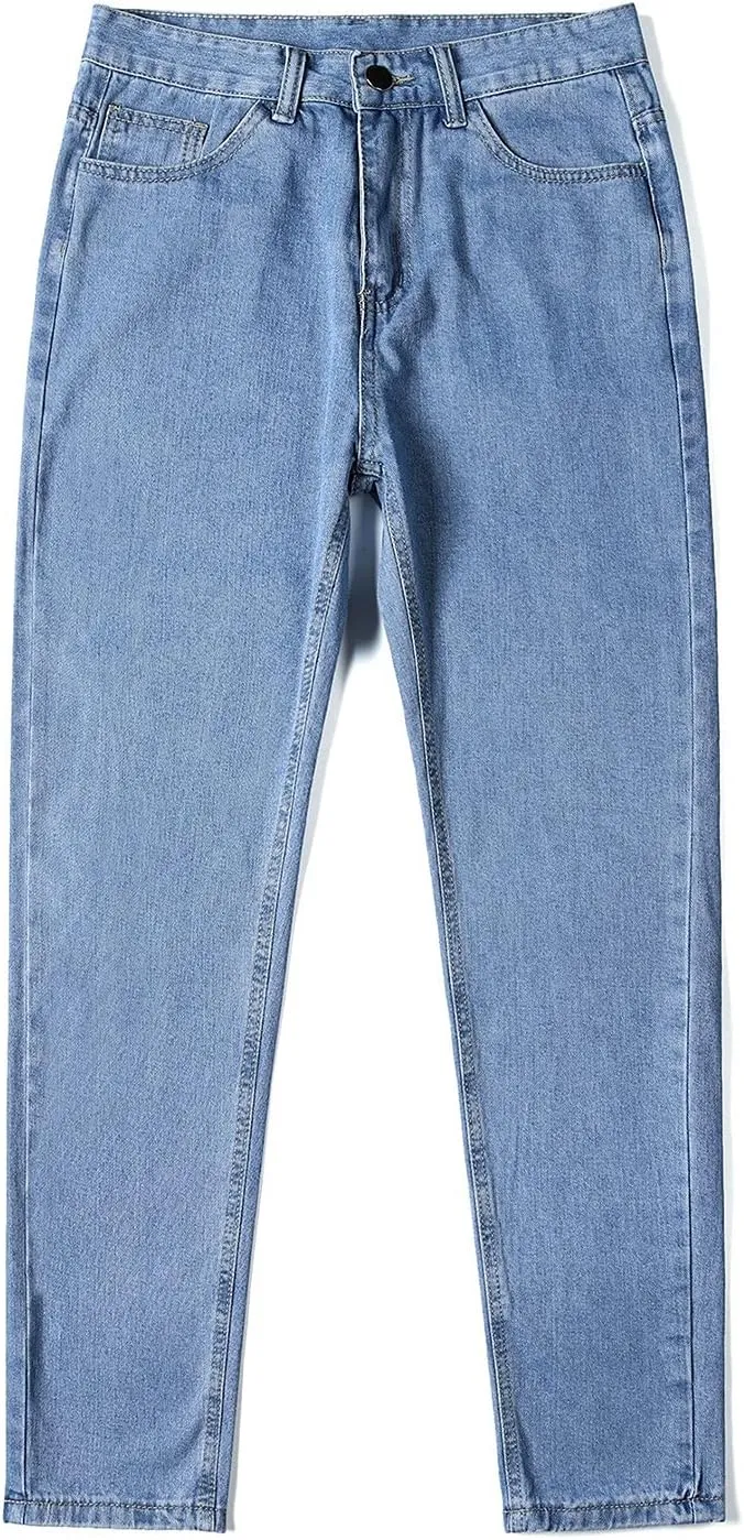 Mens Jeans Relaxed Fit, Mens Casual Pants Baggy Mens Jeans Straight Fit Loose Boot Cut for Men Jeans