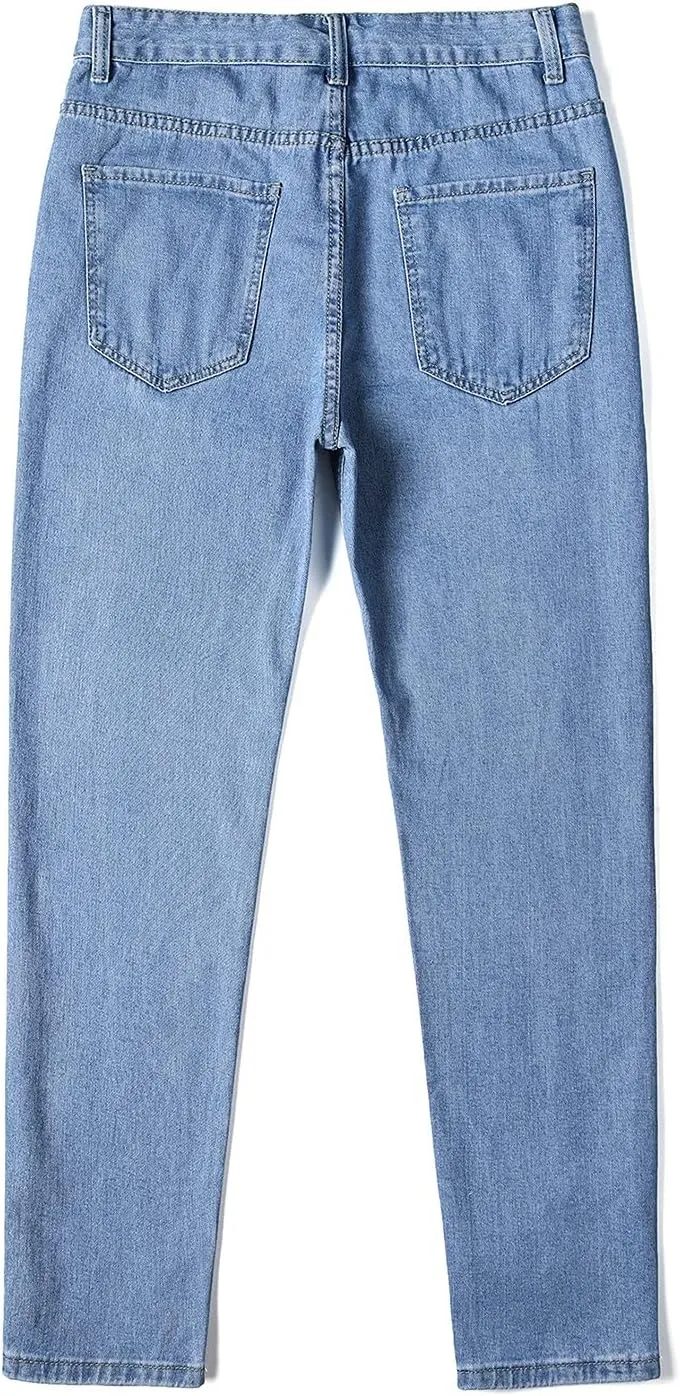 Mens Jeans Relaxed Fit, Mens Casual Pants Baggy Mens Jeans Straight Fit Loose Boot Cut for Men Jeans