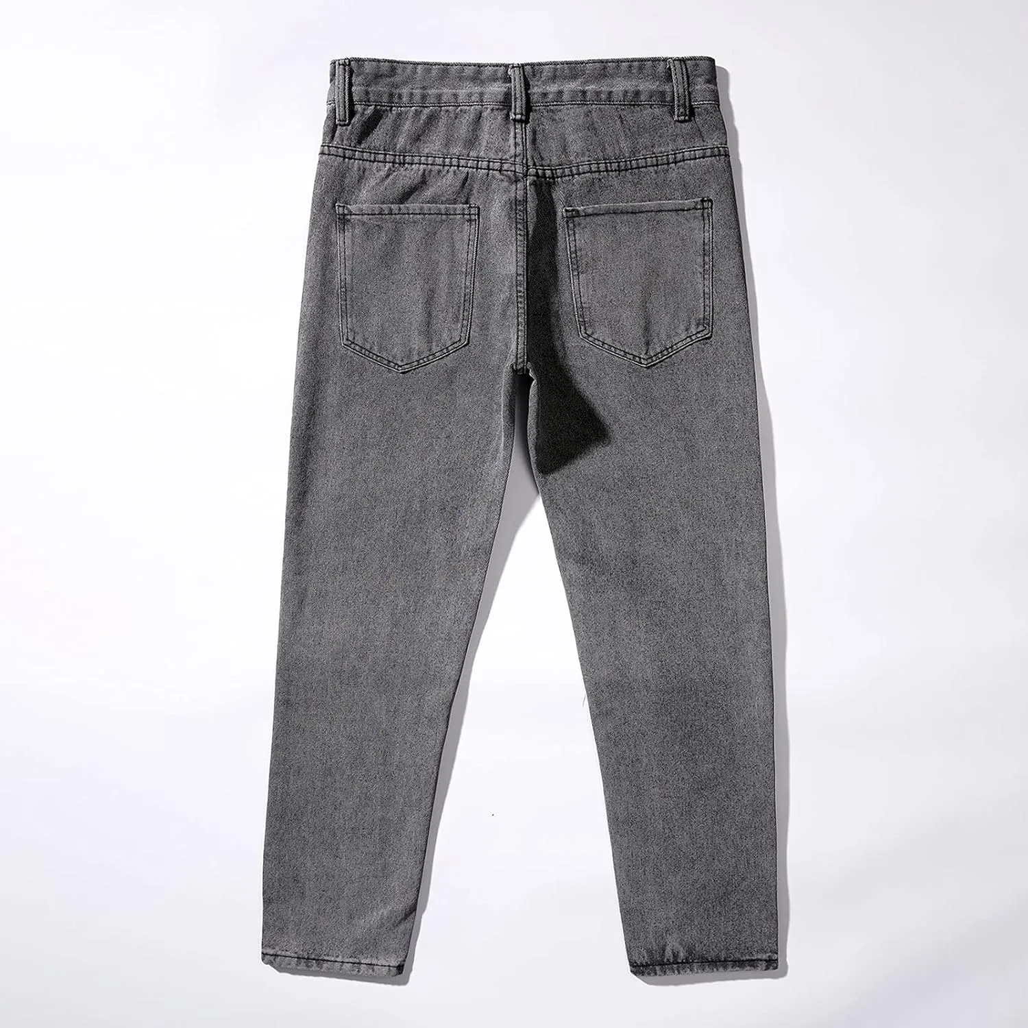 Mens Jeans Relaxed Fit, Mens Casual Pants Baggy Mens Jeans Straight Fit Loose Boot Cut for Men Jeans