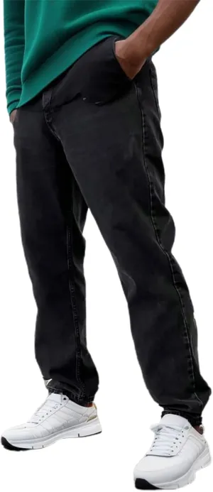 Men's Jeans Straight High Stretch Jeans Vintage Straight Jeans Stretch Denim Pants Expandable Waist Straight Fit Jeans