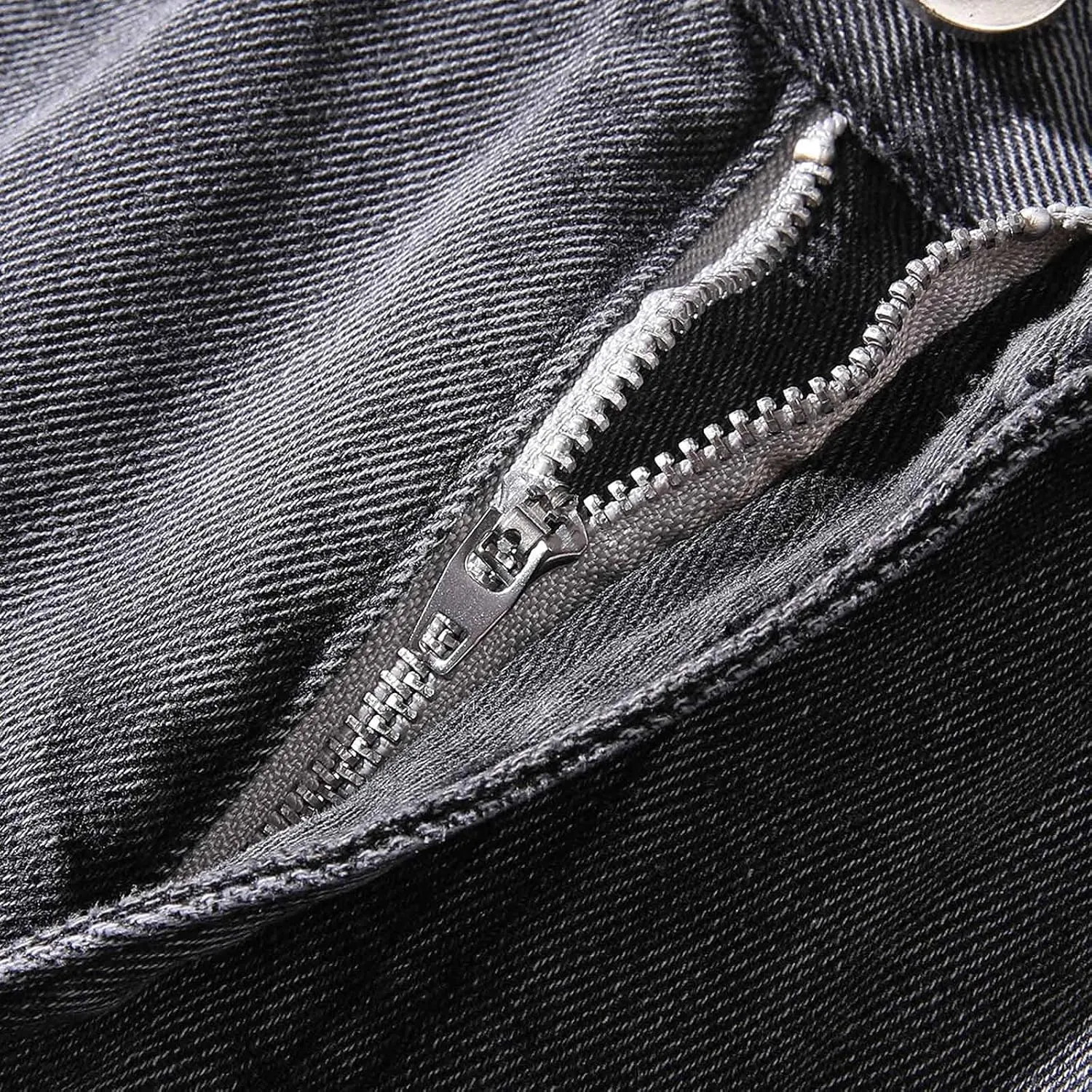 Men's Jeans Straight High Stretch Jeans Vintage Straight Jeans Stretch Denim Pants Expandable Waist Straight Fit Jeans