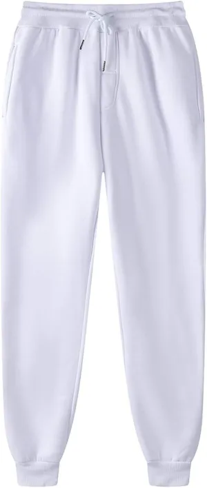 Men's Joggers Sweatpants Mens Heavyweight Cargo Sweatpants Stretch Elastic Waist Jogger Sport Pants Drawstring Sports