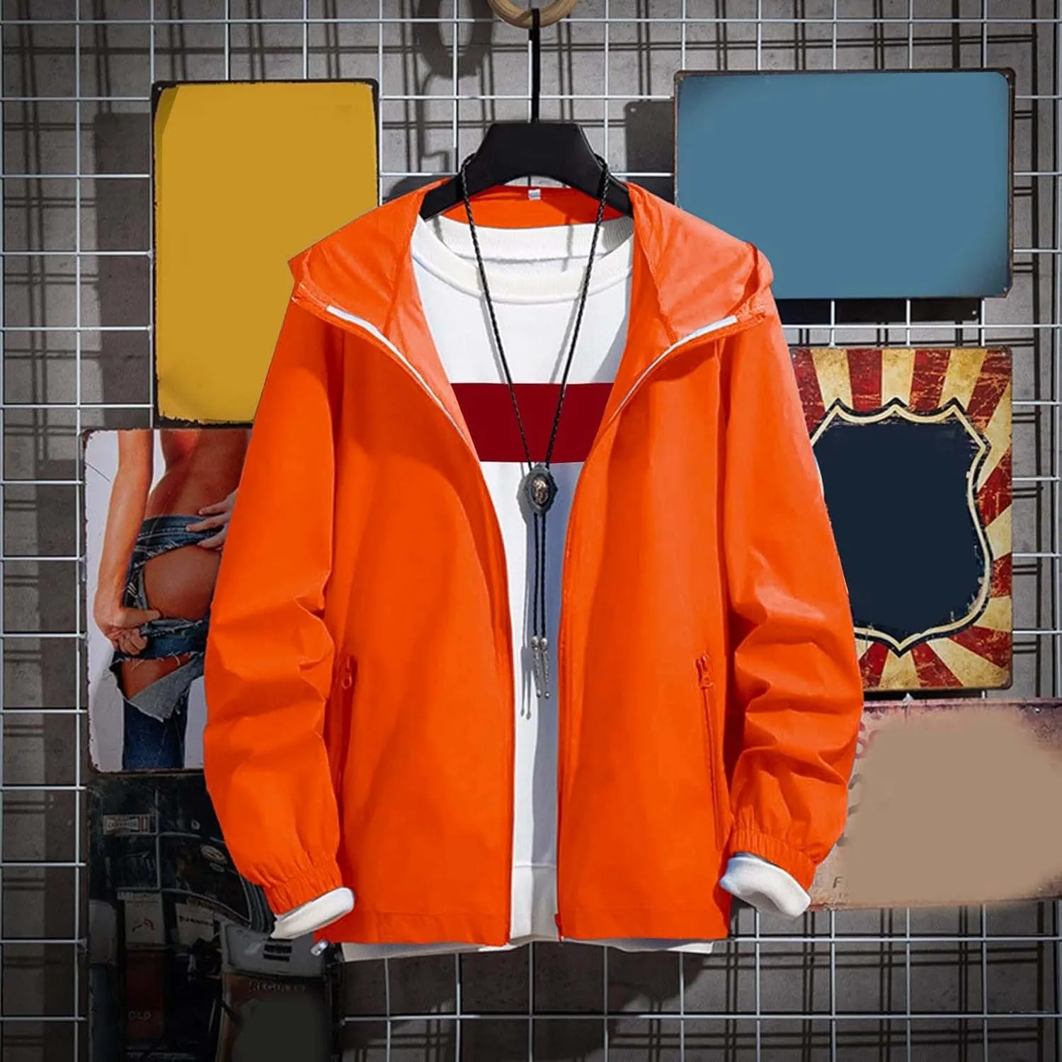 Men's Lightweight Fleece Bomber Jackets Light Track Jackets Casual Winter Windbreaker Outdoor Golf Fashion Coats