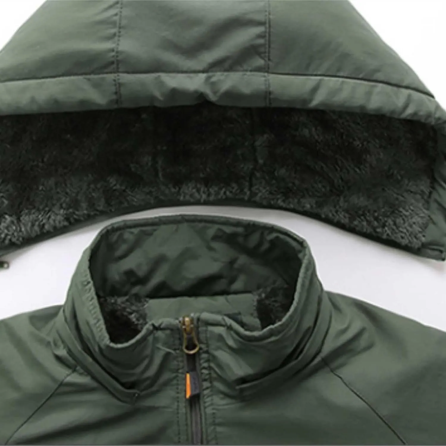 Men's Lightweight Waterproof Rain Jacket Casual Hooded Zipper Outdoor Lightweight Raincoat Hiking Windbreaker Jacket