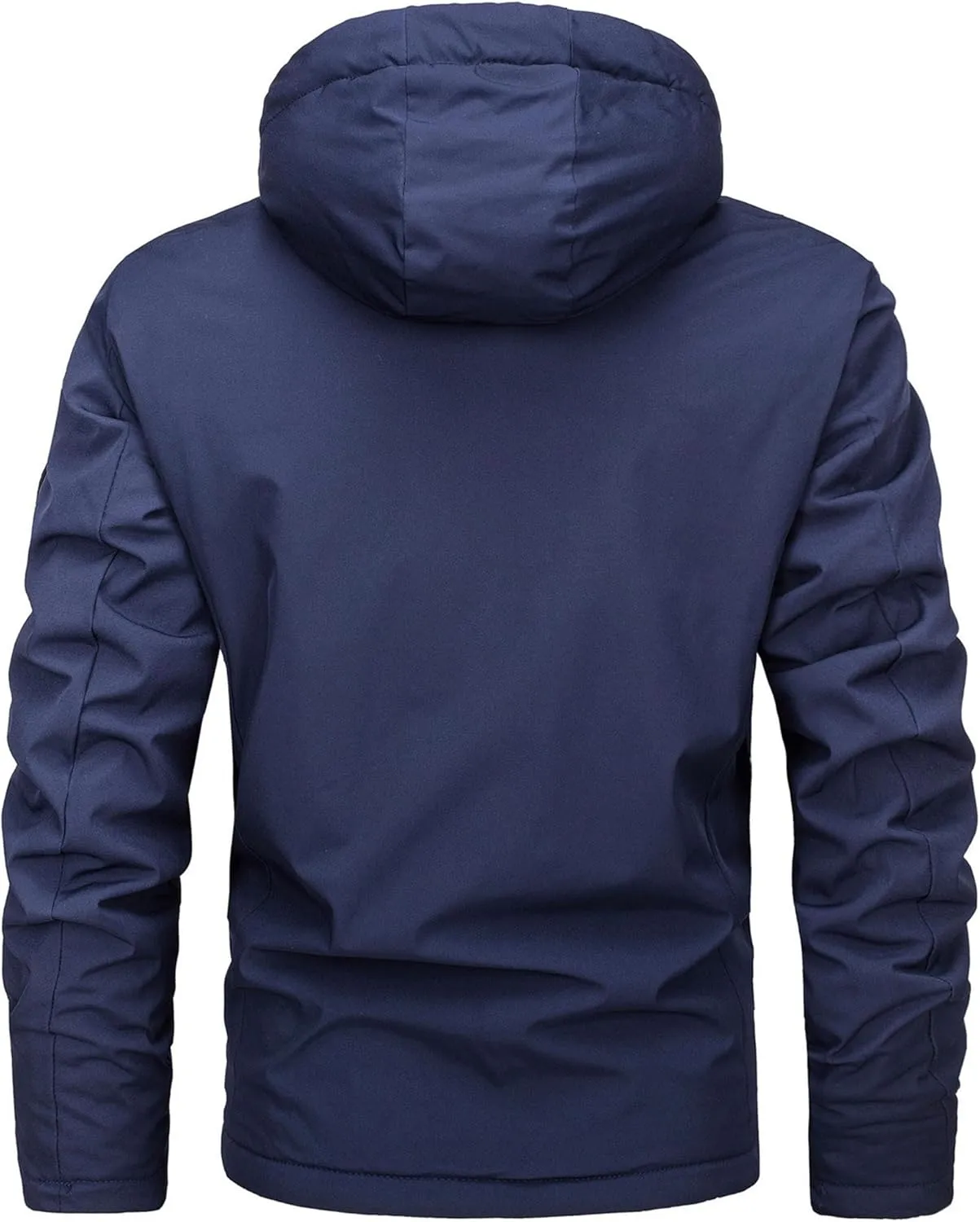 Men's Lightweight Waterproof Rain Jacket Hiking Windbreake Jacket Shell Hooded Outdoor Raincoat Overcoat for Travel