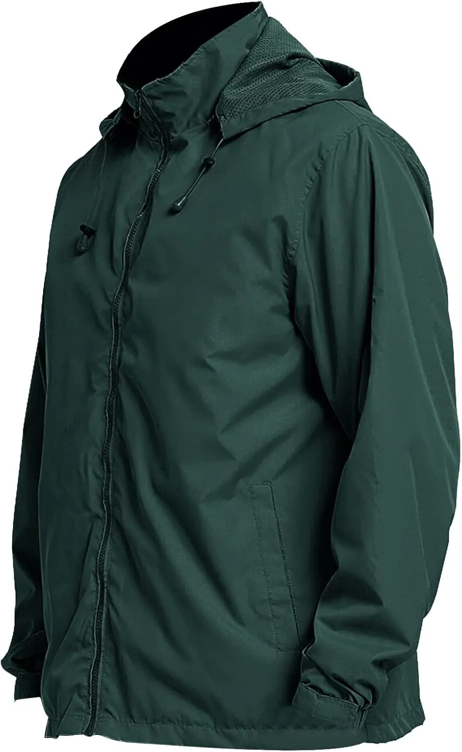 Men's Lightweight Windbreaker Rain Jackets with Removable Hood Waterproof Outdoor Coats