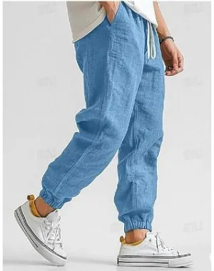 Men's Linen Cargo Pants