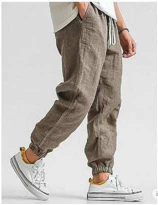 Men's Linen Cargo Pants