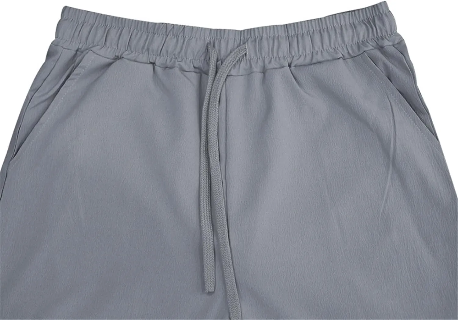 Men's Linen Pants Drawstring Elastic Waist for Yoga Beach Casual Wear Lightweight Loose Fit for Warm Weather