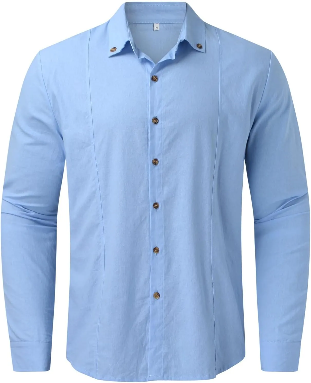 Men's Linen Shirts Short Sleeve Lapel V Neck Button Down Plus Size Tops Casual Vacation Beach Summer Hawallan Blouses