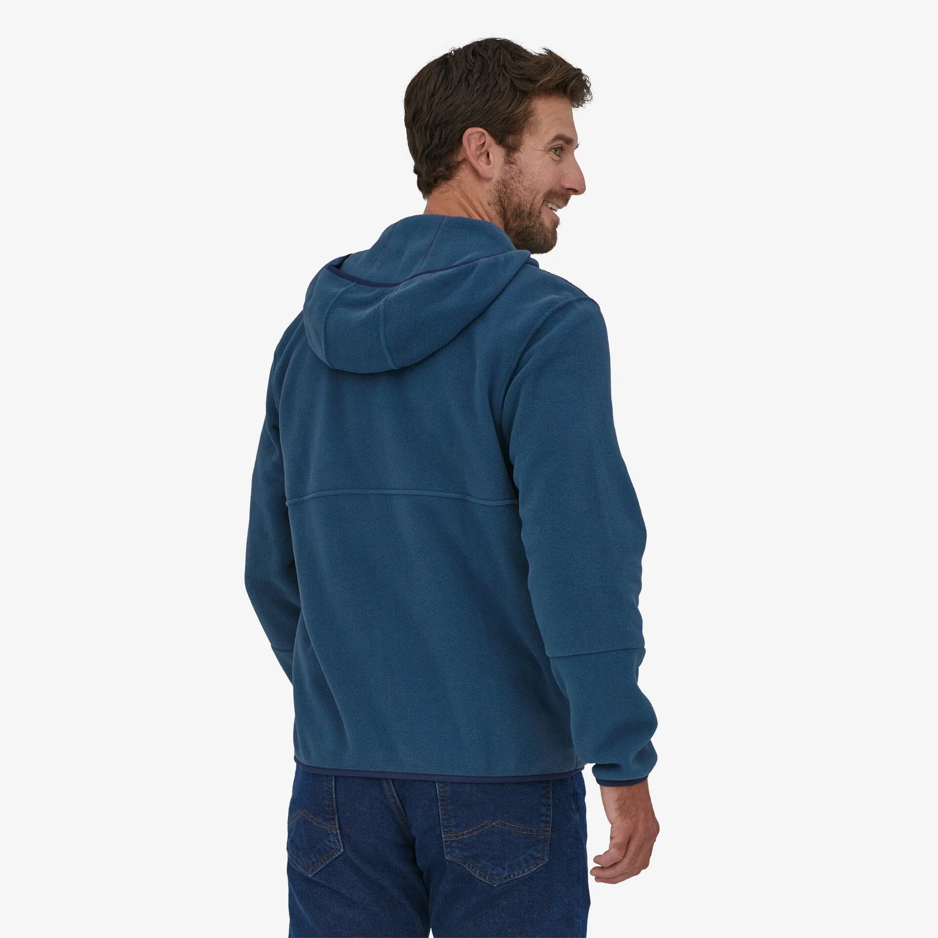 Men's Microdini Patagonia Fleece Sweatshirt, Tidepool Blue