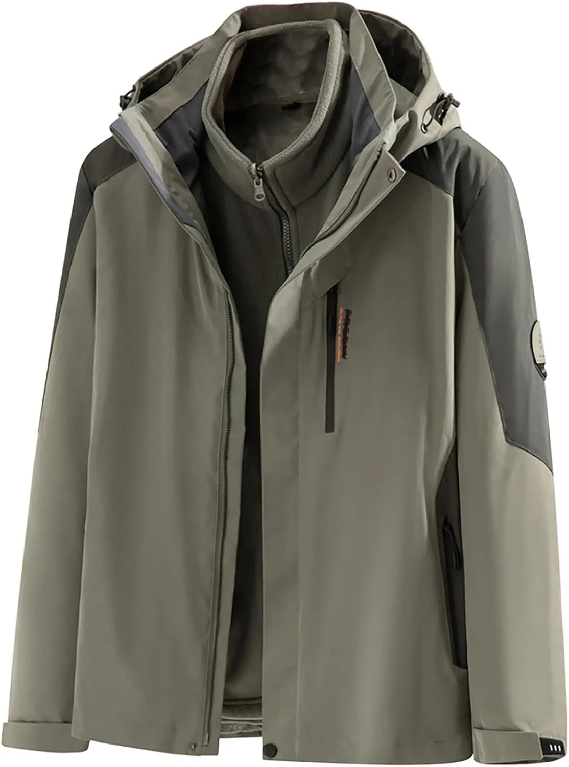 Mens Mountain Waterproof Ski Snow Jacket Winter Windproof Rain Jackets Lightweight Mountain Sport Jackets Outdoor