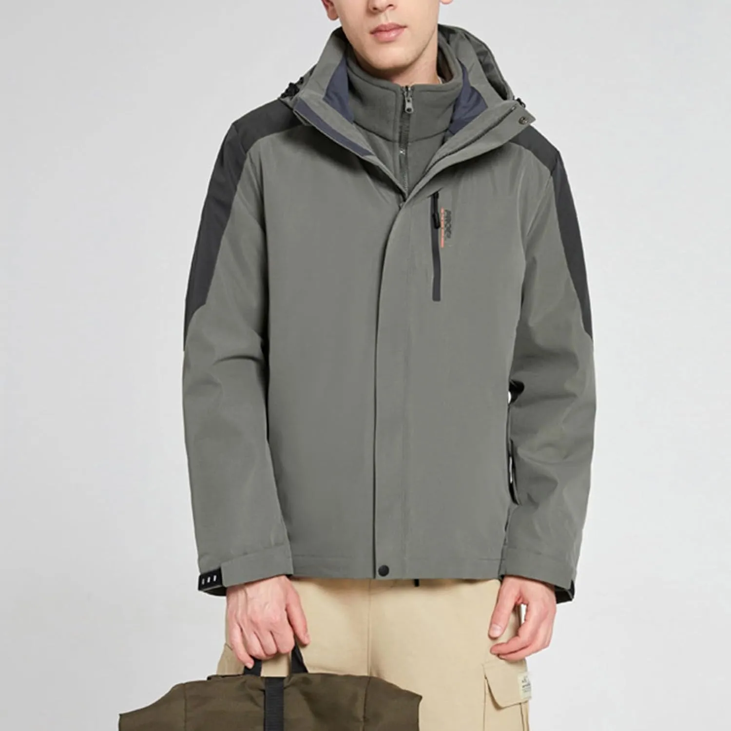 Mens Mountain Waterproof Ski Snow Jacket Winter Windproof Rain Jackets Lightweight Mountain Sport Jackets Outdoor