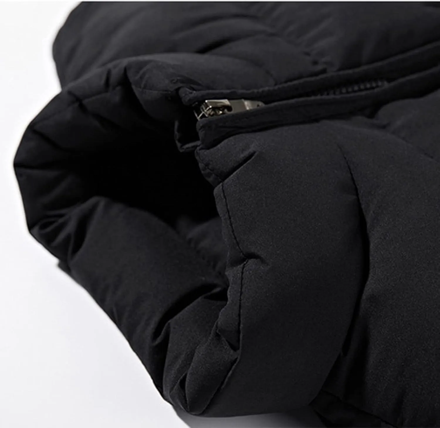Men's Padded Cotton Puffer Vest Winter Sleeveless Jacket Coat Thick Warm Quilted Outerwear Oversized Vest Puffer