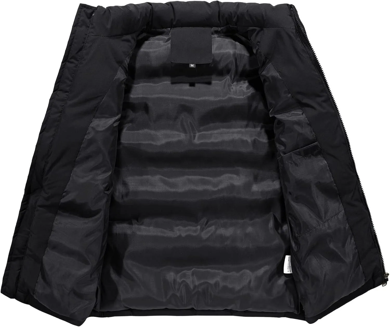 Men's Padded Cotton Puffer Vest Winter Sleeveless Jacket Coat Thick Warm Quilted Outerwear Oversized Vest Puffer