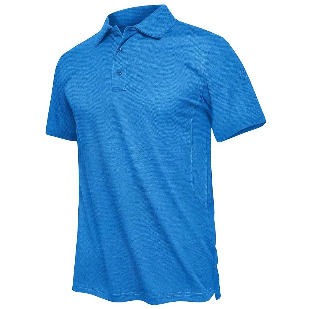 Men's Polo Collared Shirt Quick Dry Performance Short Sleeve Golf Collared Shirt