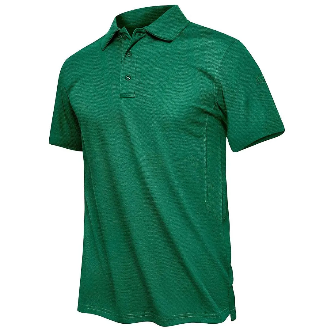 Men's Polo Collared Shirt Quick Dry Performance Short Sleeve Golf Collared Shirt