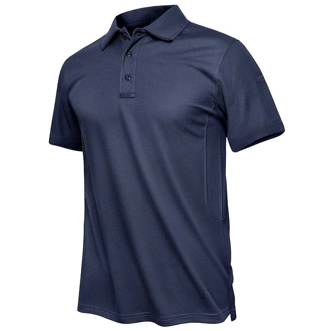Men's Polo Collared Shirt Quick Dry Performance Short Sleeve Golf Collared Shirt