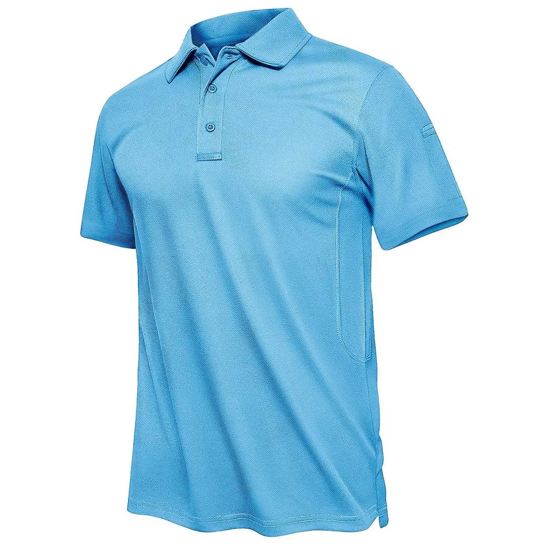 Men's Polo Collared Shirt Quick Dry Performance Short Sleeve Golf Collared Shirt