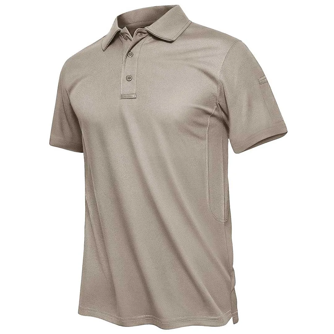 Men's Polo Collared Shirt Quick Dry Performance Short Sleeve Golf Collared Shirt