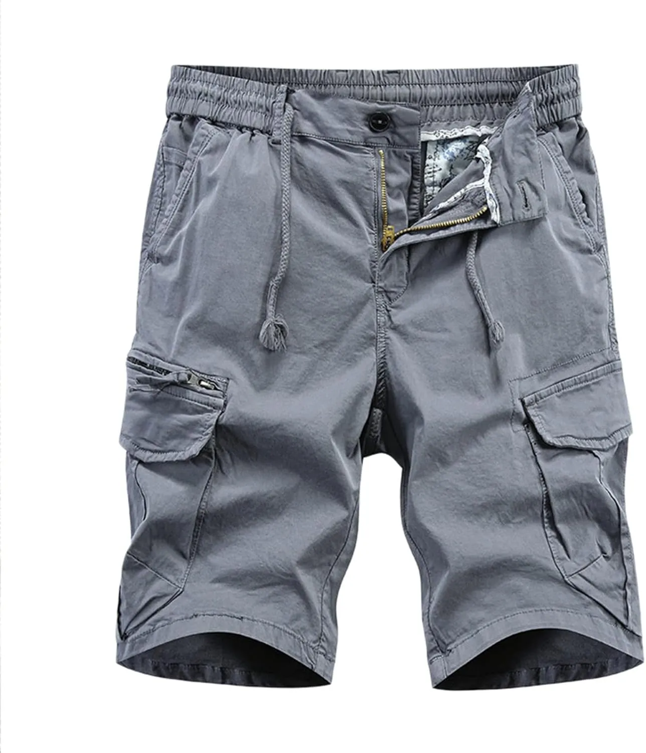 Mens Quick Dry Hiking Shorts Men's Cargo Casual Outdoor 4-Way Stretchy Lightweight Short with Multi Pockets(No Belt)