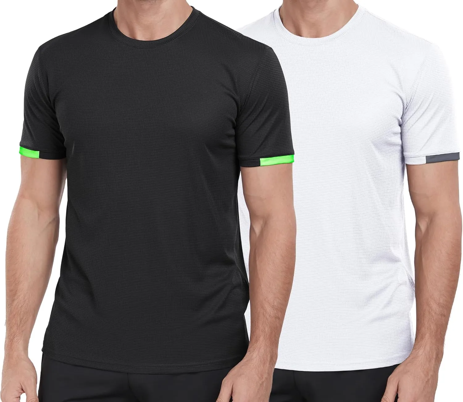 Men's Quick Dry T-Shirts UPF50  Moisture Wicking Running Athletic Gym T-Shirts Short Sleeve Summer Casual T Shirts