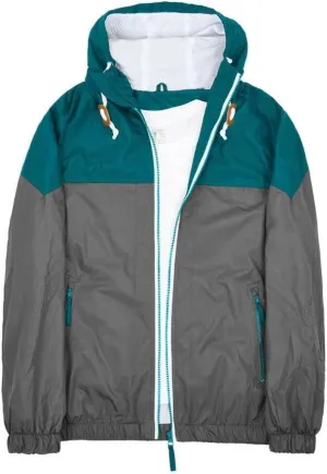 Mens Rain Jacket Lightweight Waterproof Raincoat with Hood Outdoor Travel Hiking Cycling