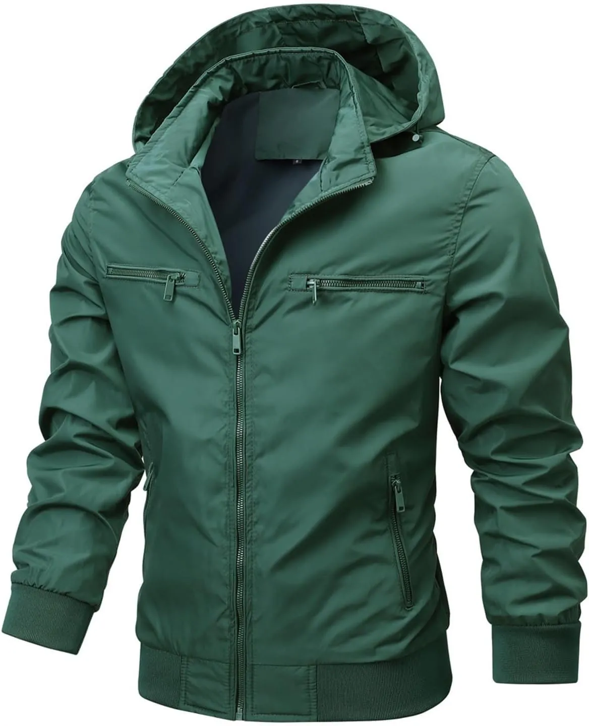 Mens Rain Jackets Waterproof with Hood Mens Windbreaker Jackets Lightweight Winter Coats for Hiking Fishing