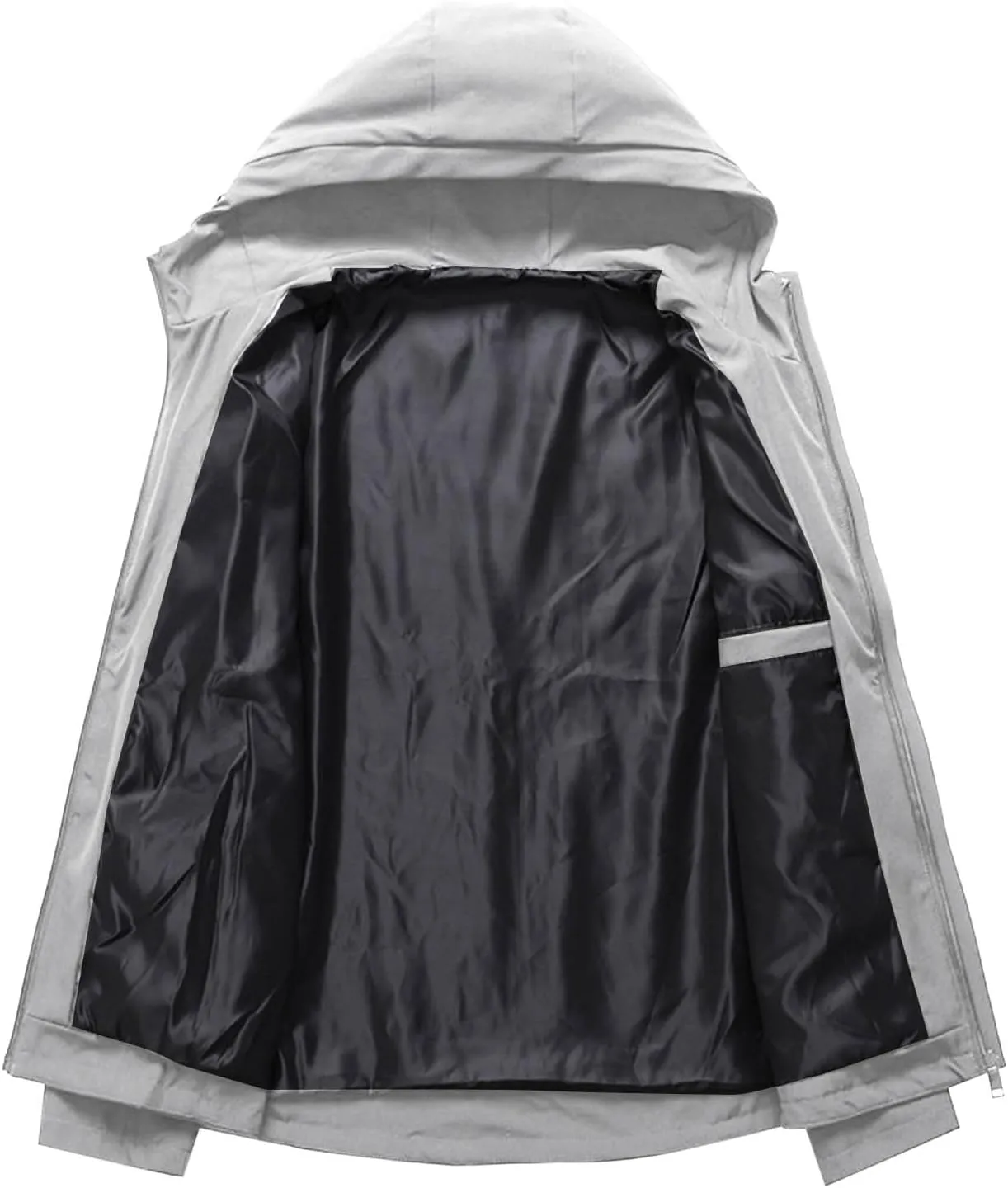 Mens Rain Jackets Waterproof with Hood Performance Mens Windbreaker Jackets Lightweight Winter Coats Hiking Hoodie